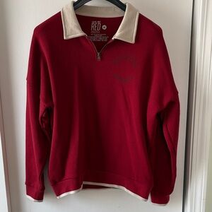 Taylor Swift Red All Too Well 1/4 Zip Sweatshirt M